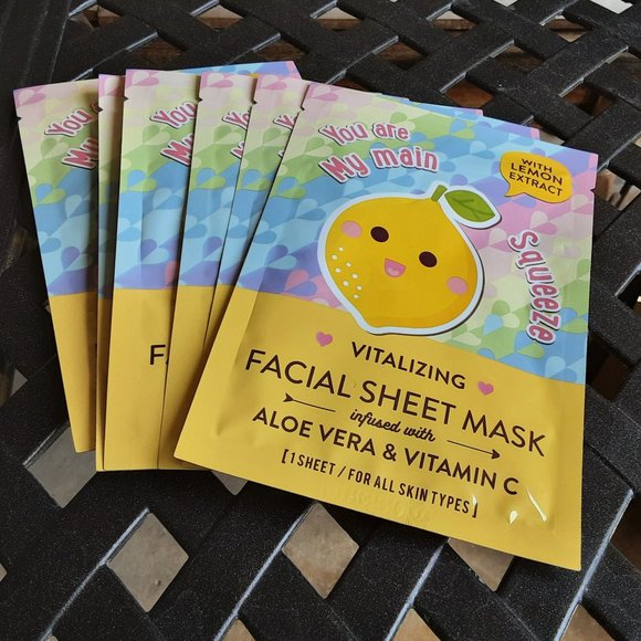 6!!! You Are My Main Squeeze Facial Sheet Masks - Picture 1 of 2